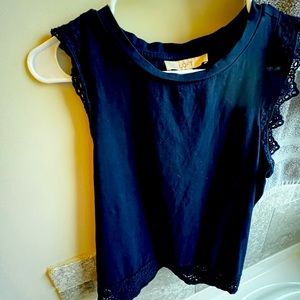 Navy blue small blouse from the loft.